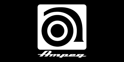 Ampeg logo black and white