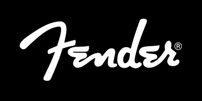 Fender guitars logo black and white