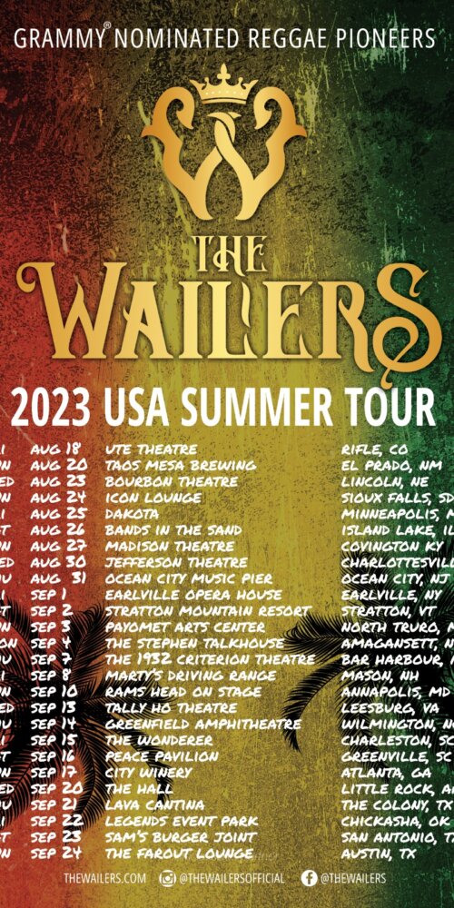 The Wailers 2023 USA Summer Tour